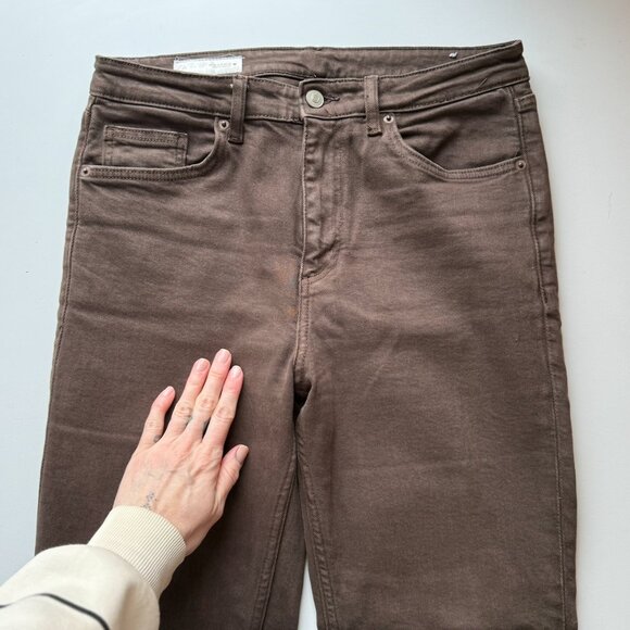 TRF HIGH-WAISTED CROPPED FLARE JEANS - Picture 6 of 8